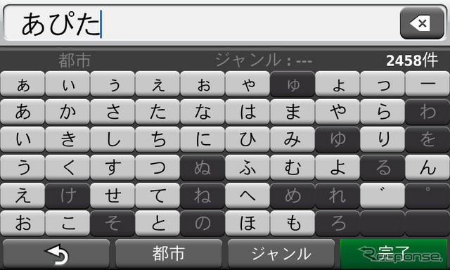 交差点やジャンクションの詳細な拡大図もこのように表示される。左上にさりげなクレーン情報があることに注目。