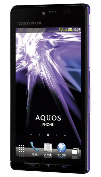 「AQUOS PHONE 102SH」イノセントパープル