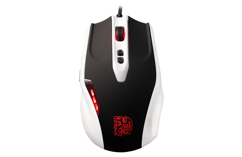 Tt eSPORTS BLACK Gaming Mouse /White Version MO-BLK002DTG01