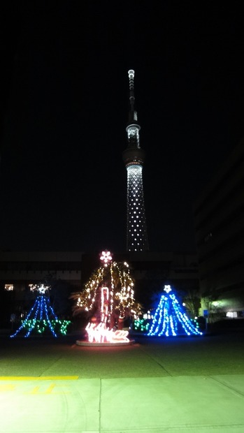 東京スカイツリー、今夜よりXmas・大晦日ライトアップが開始……23日、24日、31日の期間限定