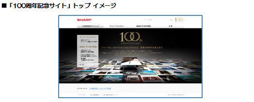 100周年記念サイト（イメージ）