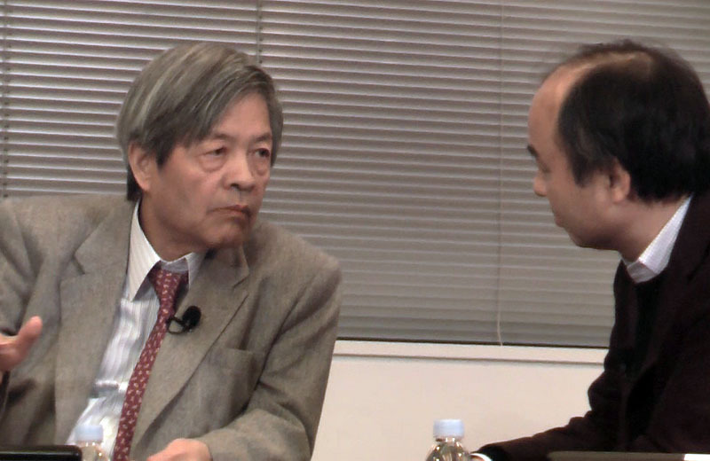 田原総一郎氏と孫正義氏