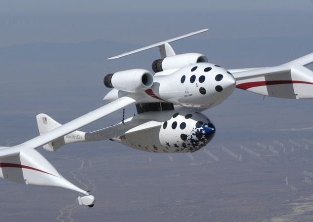 第1回のXプライズで賞金を獲得したスペースシップワン