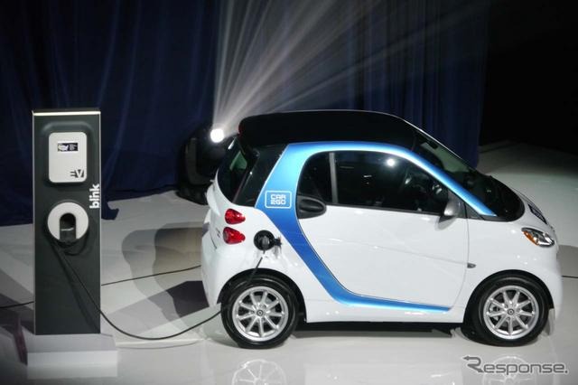 カーシェアリングプログラム「Car2Go」の展示