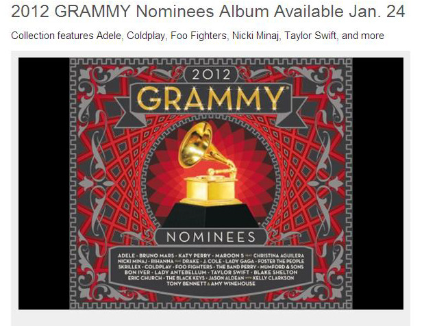 2012 GRAMMY Nominees Album