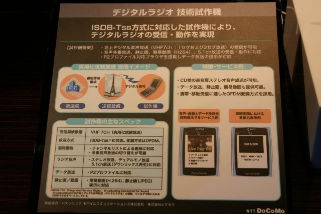 デジタルラジオは、高音質なだけでなく、動画送信、双方向通信などの付加価値の高い放送だ。現在でも試験電波を聞くことができる