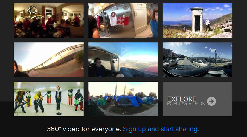 360度パノラマビデオを共有できるwww.gopano.comサイト