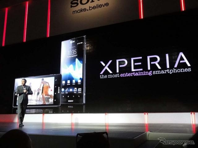 ソニーのプレカン。話題のデュアルコア搭載のXPERIAをはじめ、多数の新製品が紹介された