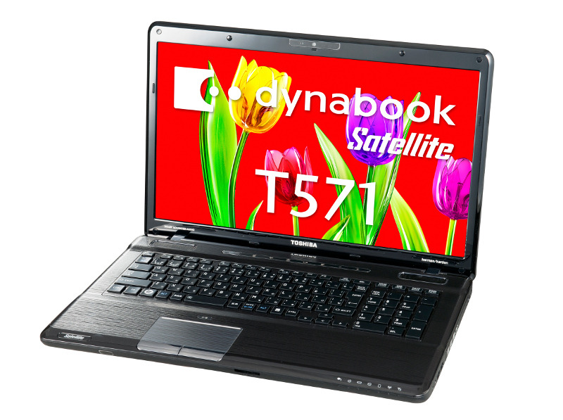 「dynabook Satellite T571」を横向きにしたところ