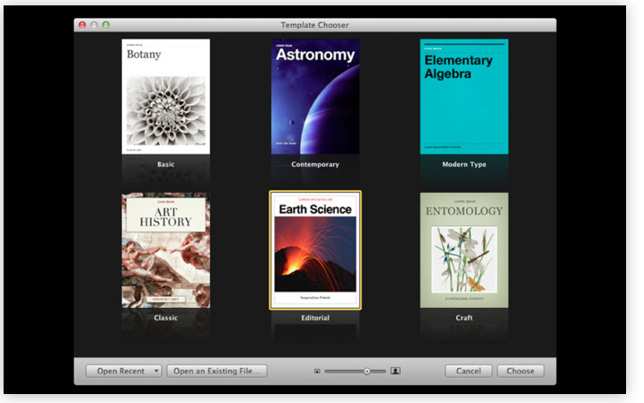 iBooks 2向けのデジタル教科書をMac上で制作できるiBooks Author