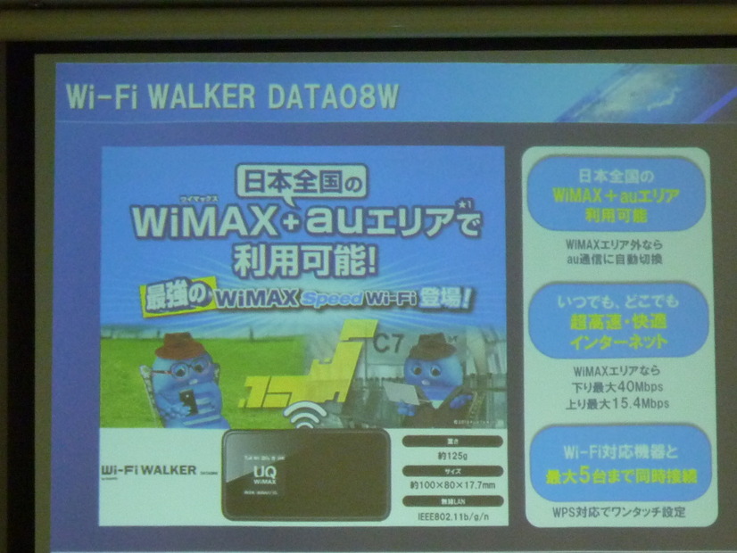 「Wi-Fi WALKER DATA08W」