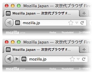 Firefoxの「進む」ボタンは、無効時には表示されないように変更