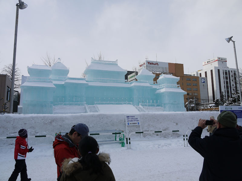 第63回さっぽろ雪まつり。大氷像　故宮博物院（台湾）