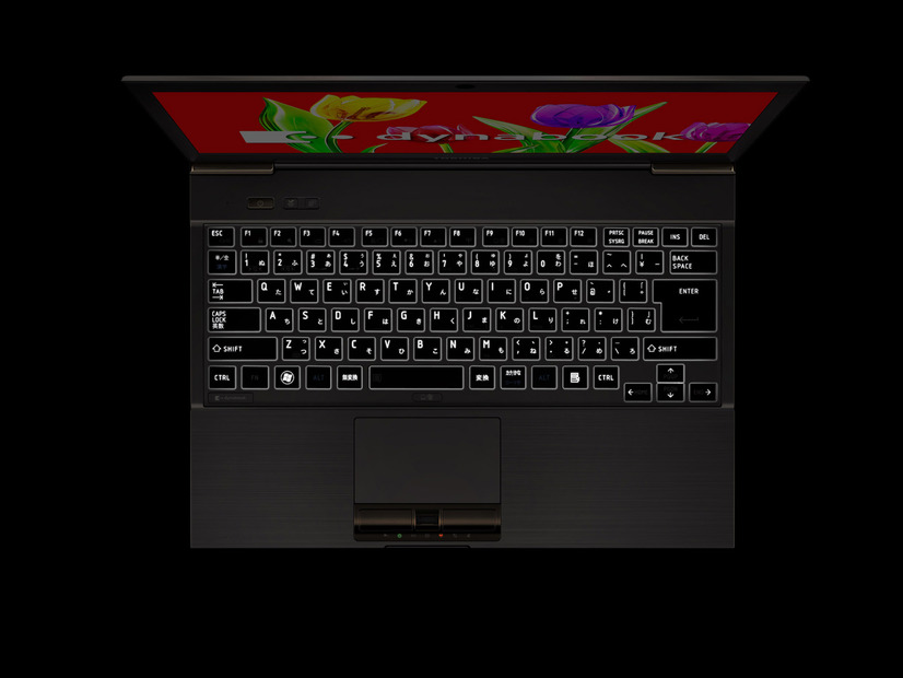 「dynabook R631/28E」のバックライトキーボード