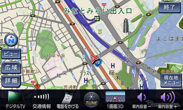 車種専用設計の大画面HDDカーナビ…パナソニック ストラーダ Lシリーズ［写真蔵］ 