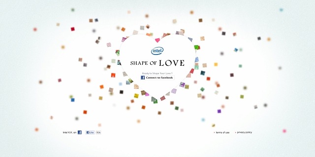 ソーシャルメディア・プロジェクト「SHAPE OF LOVE」トップ画像