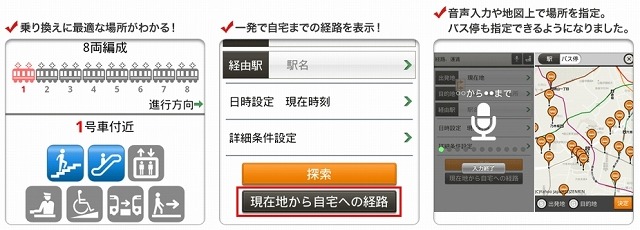 「乗換案内 Yahoo！ロコ」の新機能