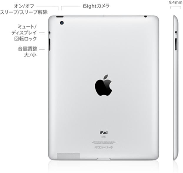 「新型iPad」背面