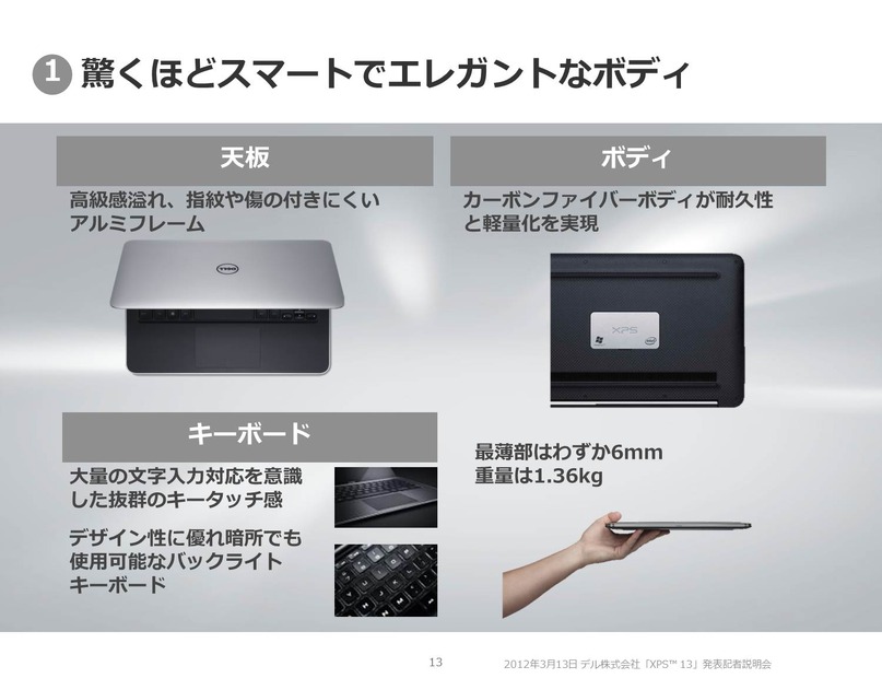 「XPS 13」4つの特徴　ボディ