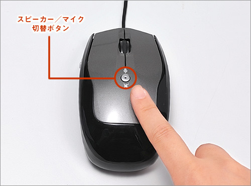 スピーカー/マイク切り替えボタン