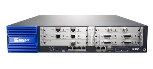 スループット最大1GbpsのJシリーズエントリーモデルJ4350。400MbpsでファイアーウォールとNAT機能の利用が可能