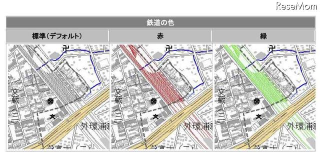 オンデマンド地形図（色変更）