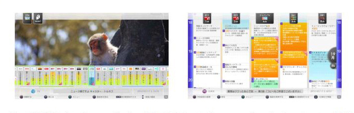 テレビ番組を視聴するイメージ