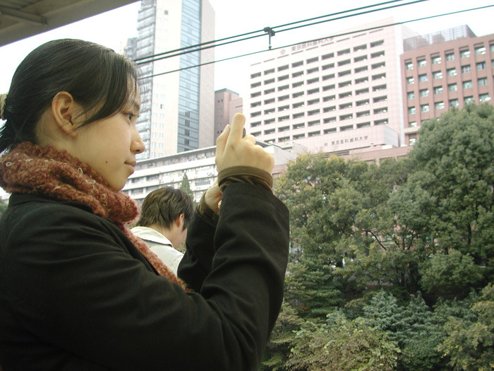 「hTc Z」を使って御茶ノ水駅から見える風景を撮影