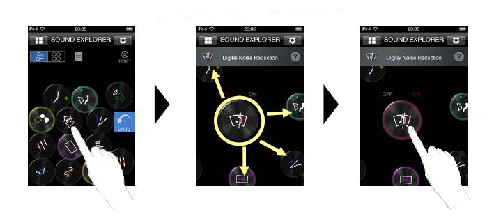 「Sound Explorer」の操作イメージ