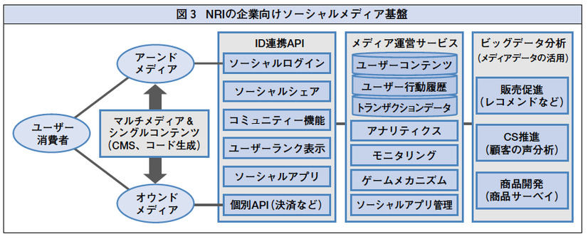 図3 NRIの企業向けソーシャルメディア基盤