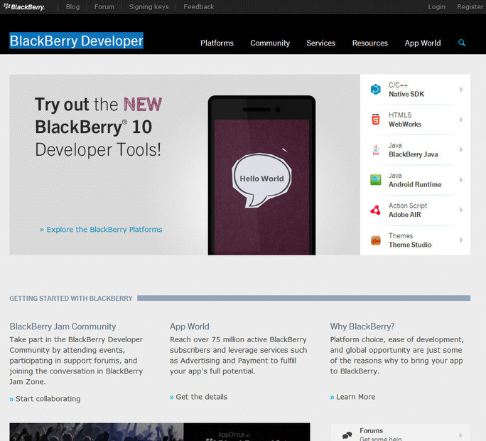 BlackBerry Developer