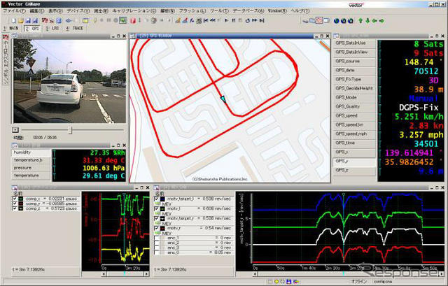 CANapeを使ったRoboCar MVの追従走行状況の統合的な可視化