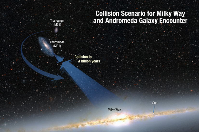 天の川銀河とアンドロメダの衝突は40億年後 ハッブルの観測で判明 2枚目の写真 画像 Rbb Today