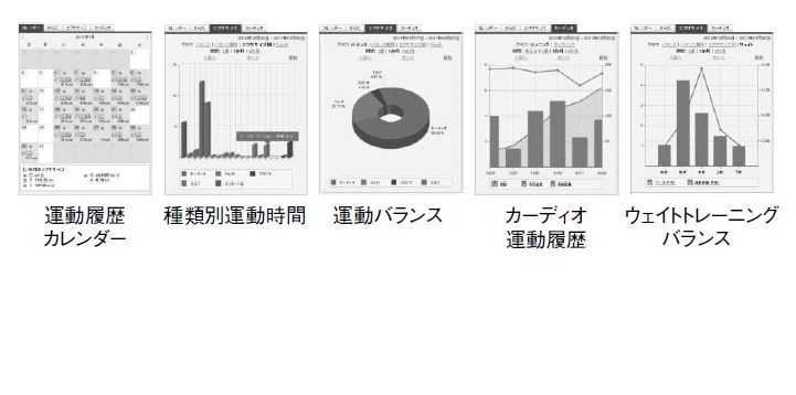 （図5）運動履歴可視化例