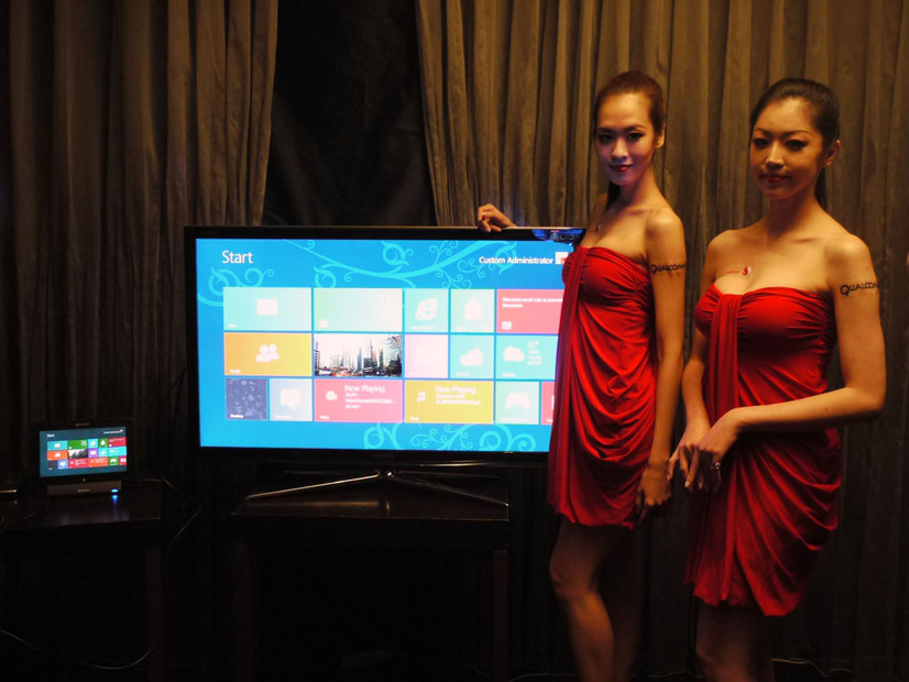 Windows 8搭載タブレットの画面ををHDMIでテレビに出力