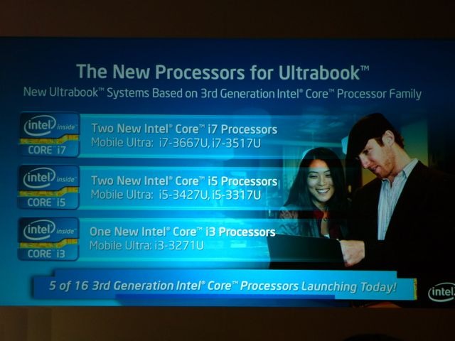 “Ivy Bridge”新製品のうち5モデルがUltrabook向けの低電圧版