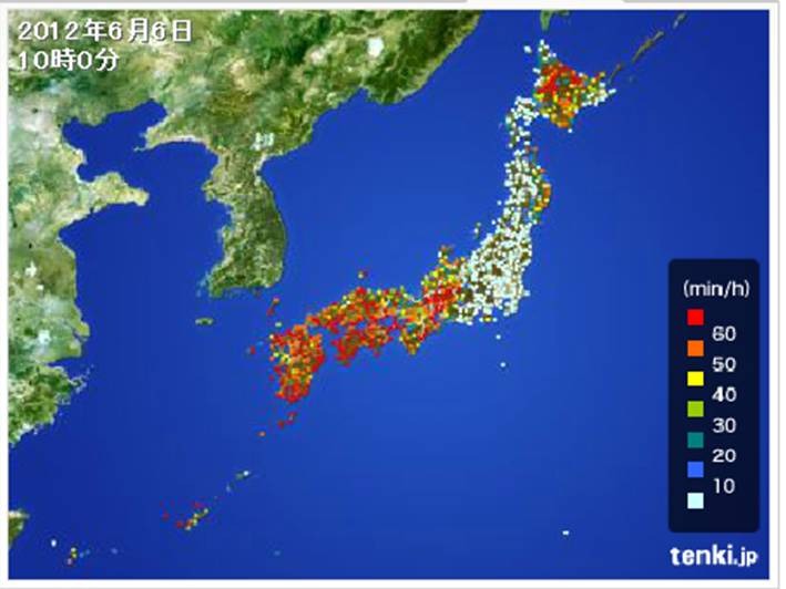 アメダスの日照時間