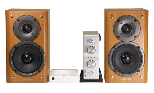 Wireless Dock for iPod ホワイト KENWOOD製アンプ・スピーカセット
