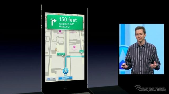 【WWDC 12】アップル音声コントロールのiOS6ナビ、トヨタ・ホンダ・BMWなどが対応予定