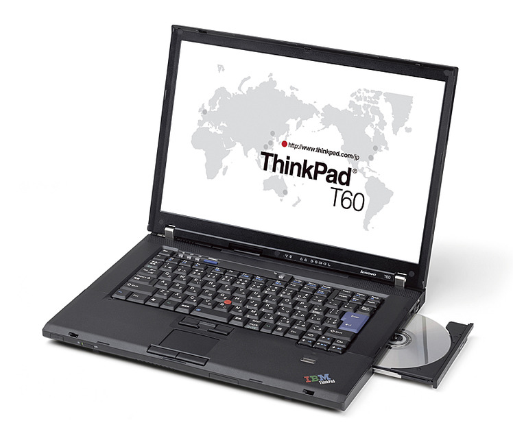 15.4型ワイド液晶採用のThinkPad T60