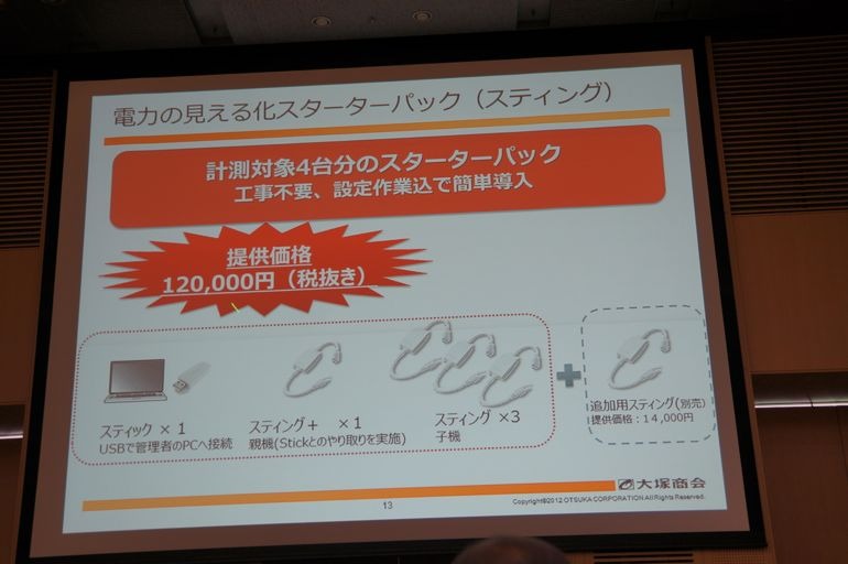 計測対象4台分のスターターパック