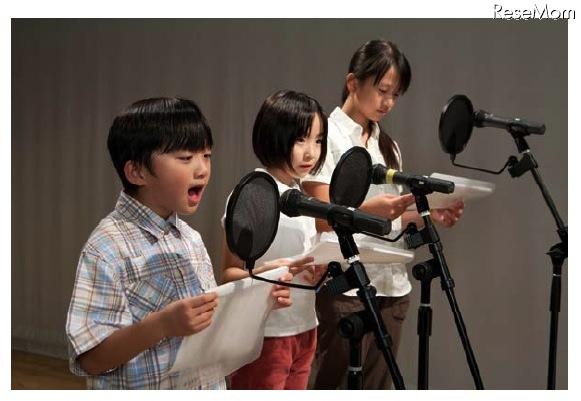 声優体験アクティビティの様子