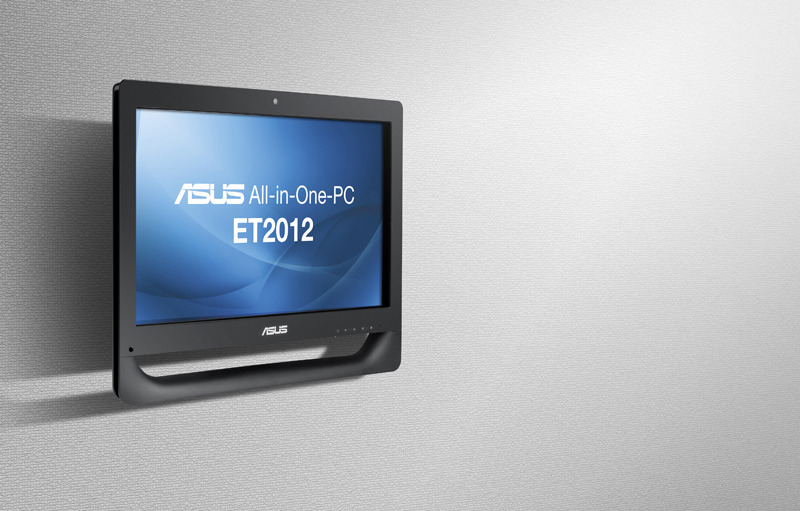 「All-in-One PC ET2012EUTS/ET2012EUKS」壁掛けイメージ