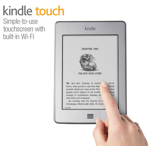 6インチグレースケールの「Kindle Touch」