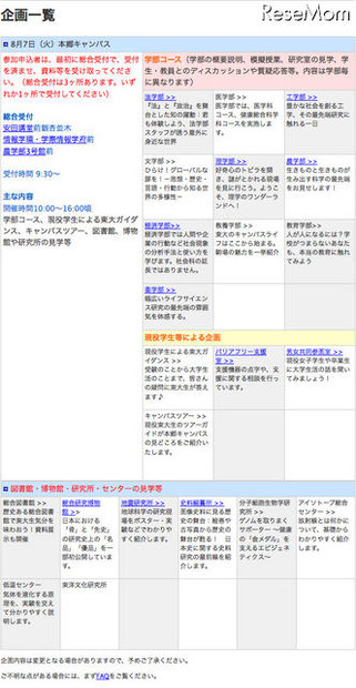 企画一覧