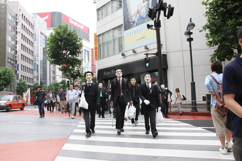 アノニマス渋谷をお掃除！［フォトレポート］