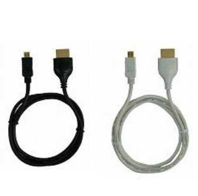 「HDMI（Type A） to microHDMI（Type D）ケーブル 1m」＝OWL-CBHA1（B）-MHD/OWL-CBHA1（W）-MHD