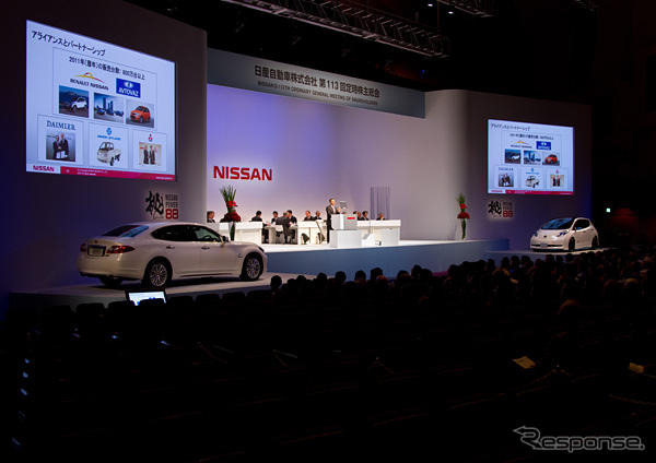 日産自動車株主総会（資料画像）