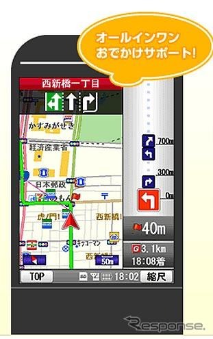 ケータイ向け地図検索サービス「MapFan」