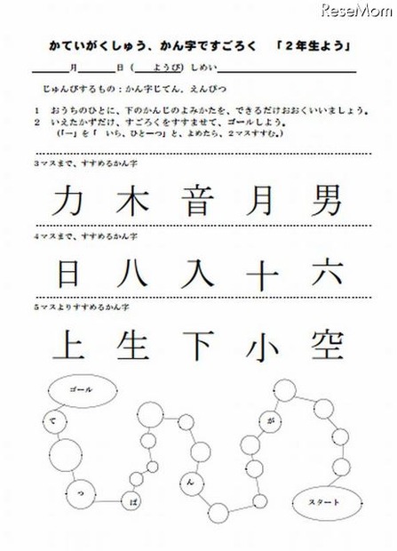 漢字ですごろく